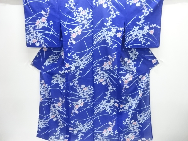 JAPANESE KIMONO / SUMMER FLOWER / GRASS PATTERN KOMON